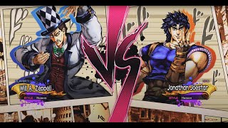 quotThe Legacy of Hamon Will Zeppeli vs Jonathan Joestar  Arcade Story Mode Gameplayquot [upl. by Zendah]