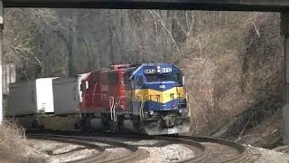 Norfolk Southern 282 NB ICampE and CP Power MabletonGa 02202014© [upl. by Alysoun]