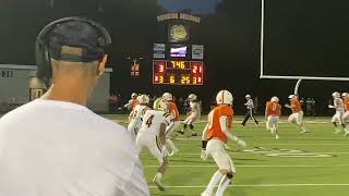 Highlights from Saline football’s 423 win over Brighton [upl. by Ahselat864]