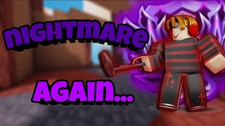 Getting NIGHTMARE RANKagain Roblox Bedwars [upl. by Nylcoj]