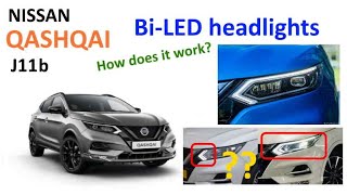 Nissan Qashqai J11b Bi LED headlights [upl. by Houghton488]