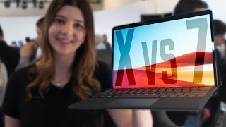 Surface Pro X vs Surface Pro 7 Hands On Which To Buy [upl. by Asteria292]