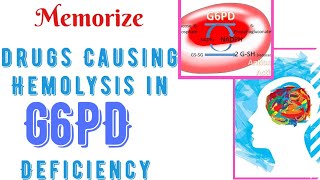 Drugs causing Hemolysis in G6PD deficiency Mnemonic [upl. by Ciri]