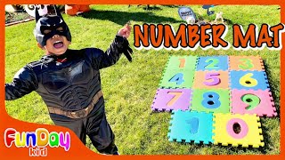 Halloween Number MAT  Count 1 to 10  Pretend Play Finding Numbers with Apu  FunDayKid [upl. by Ttebroc]