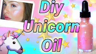 DIY quotUNICORN OILquot illuminating glow elixir [upl. by Breger300]