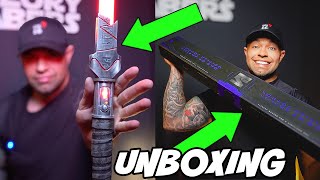 MY NEW REALISTIC LIGHTSABER UNBOXING EXCLUSIVE 1200  NEW CHASSIS FROM THEORY SABERS [upl. by Iruj]