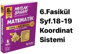 8SINIF MUBA 6FASİKÜL S1819 KOORDİNAT SİSTEMİ [upl. by Adnerb]