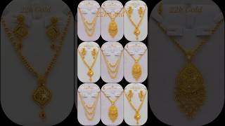 Lightweight Gold Necklace set designs goldnecklace shortvideo shorts trending [upl. by Blaise502]