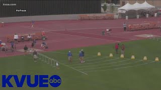 Giddings thrower Carlie Wiser sets 4A discus record  KVUE [upl. by Ihcehcu]