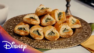 Disney Delicacies Kronks Spinach Puffs  Disney [upl. by Homere]