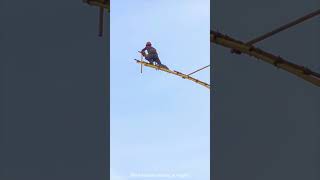 Perspective of scaffolder working at height [upl. by Siesser]