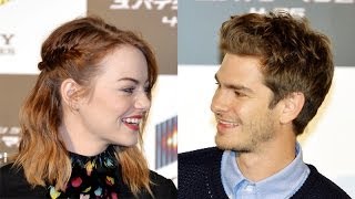 Emma Stone amp Andrew Garfield SOOO INTIMATE Just Cant Stop Staring At Each Other [upl. by Alegnatal]