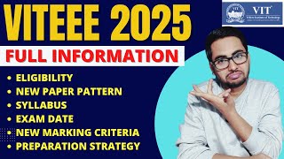 VITEEE 2025 Full Details  Registration Date Eligibility Exam Pattern Syllabus Application Form [upl. by Ardnola]