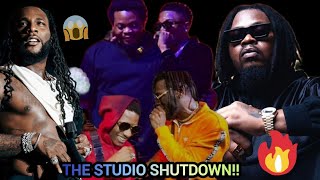 Olamide VS Burna Boy Studio Session Ft Wizkid SHUTDOWN [upl. by Elle]