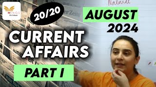 Set 29  Important MCQs PART I AUGUST 2024 CURRENT AFFAIRS by Yashodhra ma’am [upl. by Noble]