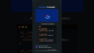 🧭 Create a Compass Preloader Animation  CSS Preloaders Made Easy 🎨 [upl. by Assirrec843]