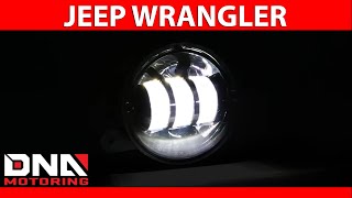 DNA Motoring 0717 Jeep Wrangler Dodge Charger LED Fog Lights [upl. by Uliram215]