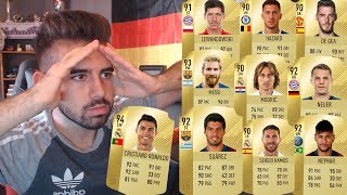 FILTRADOS LOS 50 MEJORES JUGADORES DE FIFA 18 [upl. by Durr]