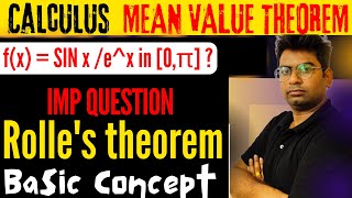 verify Rolle’s theorem for the functions fxsinxex in 0πverify rolles theoremrollestheor [upl. by Adnwahsal894]