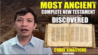 MOST ANCIENT NEW TESTAMENT COPY DISCOVERED  CODEX SINAITICUS [upl. by Susie]