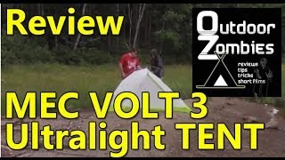 Review of the MEC VOLT 3 TENT  OutDoorZombies [upl. by Krongold961]