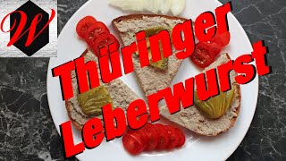 Thüringer Leberwurst selber machen einfach und lecker  4K Video [upl. by Juana]