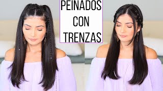 IDEAS DE PEINADOS CON TRENZAS FÁCILES Y RÁPIDOS PARA CABELLO LARGO  Bessy Dressy [upl. by Neeleuqcaj834]