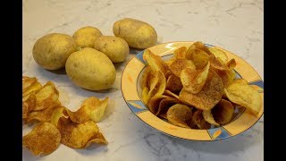 CHIPS selber machen  DIYKARTOFFELCHIPS ohne Friteuse  SCHNELL amp EINFACH im Backofen  Rezept [upl. by Dudden958]