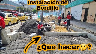 🚧👷🏼🚧Instalación de bordillo tipo A80 Obra civil🚧 [upl. by Vivianna]