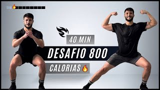 Treino Hiit de 40 MIN para gastar 800 calorias  sem repetições sem equipamentos em casa [upl. by Zerlina]