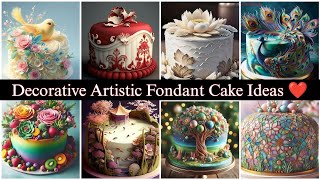 Decorative Artistic Fondant Cake Ideas 2024 ❤️  Stunning Cake Designs Collection [upl. by Letnuhs]