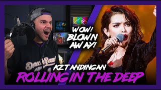 First Time Reaction KZ Tandingan Rolling In The Deep INSANE  Dereck Reacts [upl. by Arreip]