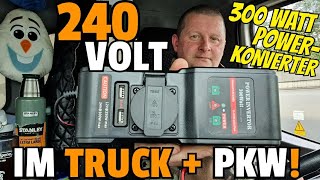 ✔ PKW  TRUCK Stromwandler 12  24 Volt auf 230 Volt  Low Budget Lösung 240 Volt im Auto [upl. by Sarnoff]