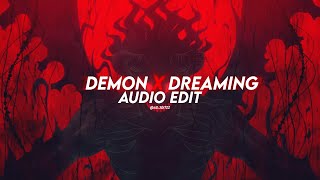 demon x dreaming  pop smoke  edit audio [upl. by Elatsyrk701]