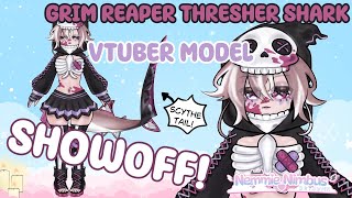 VTuber Live2D Showoff Grim Reaper Thresher Shark [upl. by Zondra]