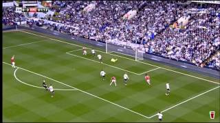 Tomas Rosicky goal vs Tottenham HD 0 1 with Martin Tyler commentary 4 3 14 [upl. by Nylatsyrk]