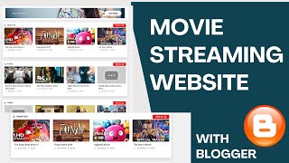 How to Create Movie Streaming Website like Youtube on Blogger Blogspot [upl. by Kcarb]