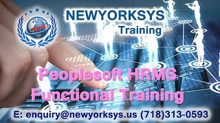 PeopleSoft HRMS Functional Training Session Videos  Tutorials [upl. by Aicire]