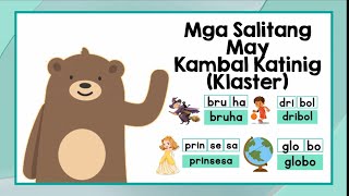 Pagbasa sa Filipino  Mga Salitang May Kambal Katinig Klaster  Pagbasa para sa Grade 1 [upl. by Eunice952]