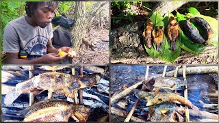 Survival Spearfishing Catch N Cook with anthonyspearfishingja [upl. by Royo]