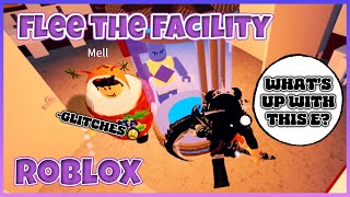 E Gitches In The New Updated Library Map  ROBLOX  Flee The Facility [upl. by Idnar412]