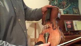 Old Violin 327 Ancient French Maggini 200 years old with MOJO SOLD [upl. by Yedoc]