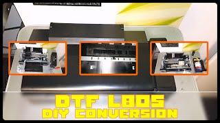 DTF Conversion from Epson L805 printer DIY full tutorial [upl. by Yecal]