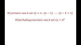 VWO wiskunde D Theorie variaties en herhalingsvariaties [upl. by Ahiel]