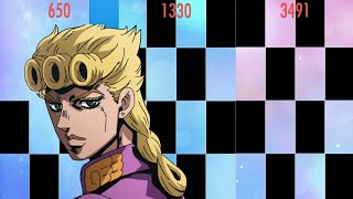 Giornos Theme Jojos Bizarre Adventure Golden Wind  PIANO TILES 2 [upl. by Bury]