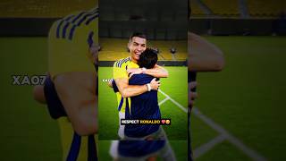 Respect Ronaldo ❤️😍 shorts ronaldo messi shortsvideo [upl. by Paul549]