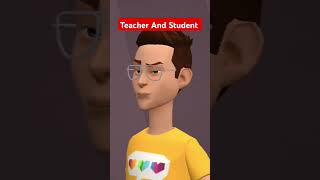 Teacher And Student😜🤣 Im cartoon comedy funny shorts cartoonshorts [upl. by Baniez]