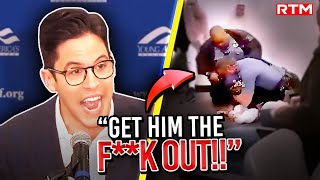 CHAOS ERUPTS Michael Knowles SWARMED By Leftist In HEATED Moment [upl. by Siravart]