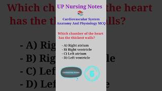 cvs anatomy and physiology MCQ aiimsnorcet aiims nursing [upl. by Venable]