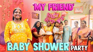 My friend baby shower party🥳🥳🍾🥰 full ga enjoy cheysam  asalu party lo em aindhi [upl. by Letnohs308]